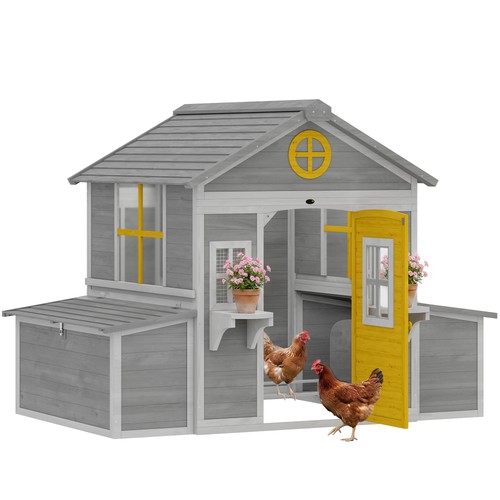 Wooden chicken coop hen - coop,, house