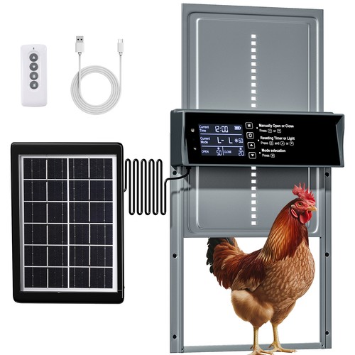 Gray automatic chicken coop - gray,