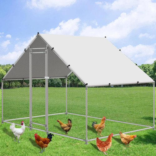 Large metal chicken coop - large,