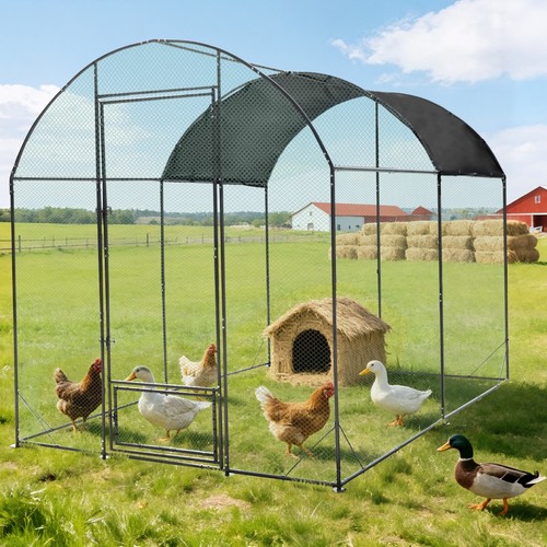 Walk metal coop chicken - walk, in