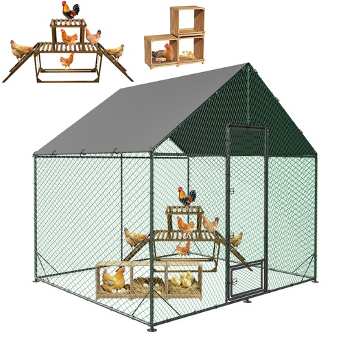 Walk metal chicken - walk-in, coop