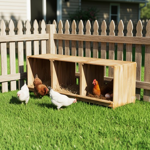 Wooden chicken nesting - chicken,