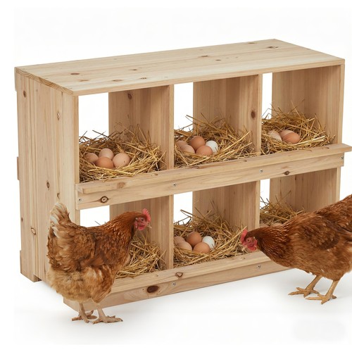 Wooden chicken nesting - wooden,