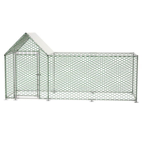 Metal chicken coop walk - chicken, coop,walk-in