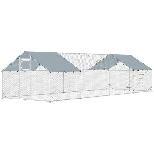 Pawhut metal chicken coop - metal,
