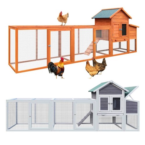 122in wooden chicken coop - 122in,
