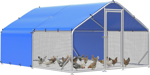 Large metal chicken coop - large,