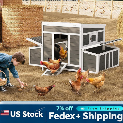 Wooden chicken coop large - chicken, 55"