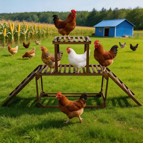 Chicken run roosting bar for - chicken,