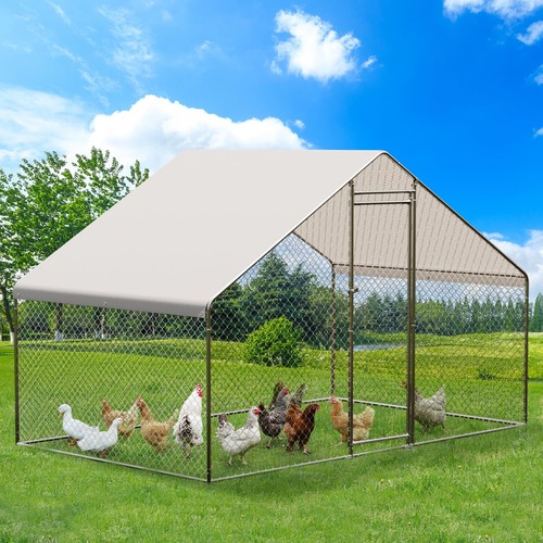 Large metal chicken coop - metal,