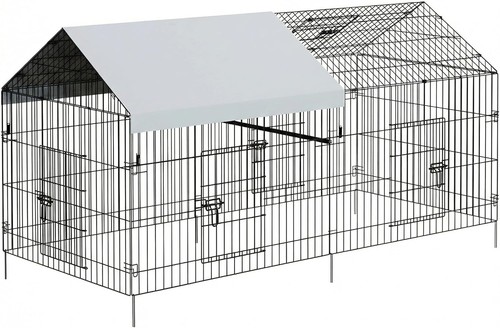 Metal chicken coop with - metal,