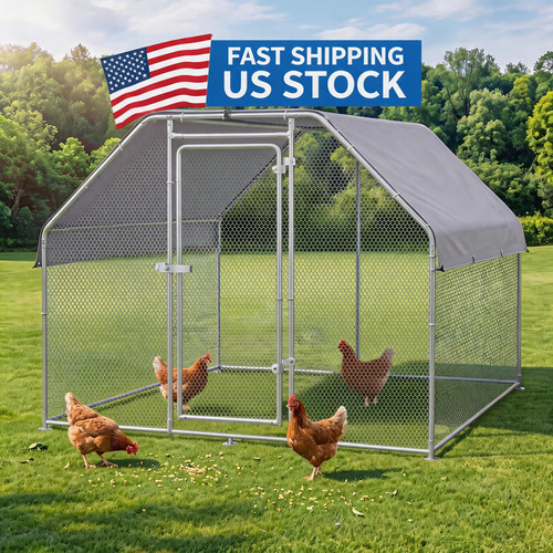 Large chicken coop metal - large,