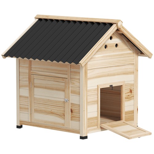 Wooden duck coop with - coop,